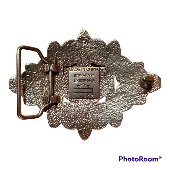 harley-davidson belt buckle With Rhinestones - (RH) - Picture 2 of 4